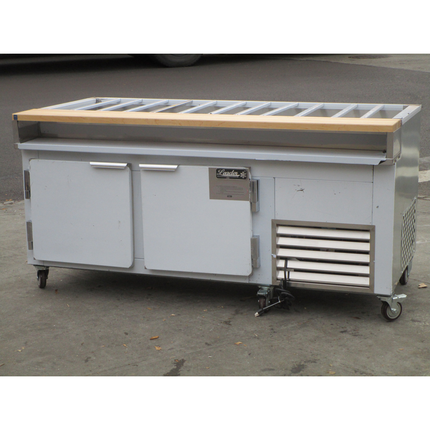 Leader Custom Made Salad Bar, 72"W x 34-1/2"D, Brand New image 1