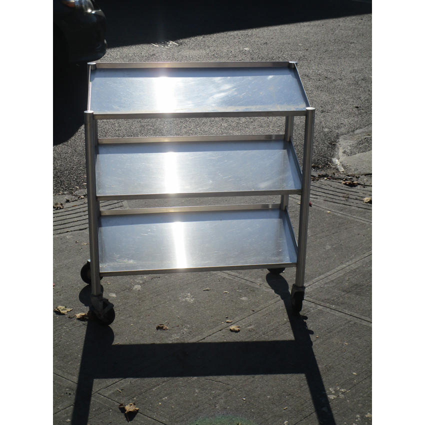 Custom Display Cart Slanted Shelf With Casters image 2