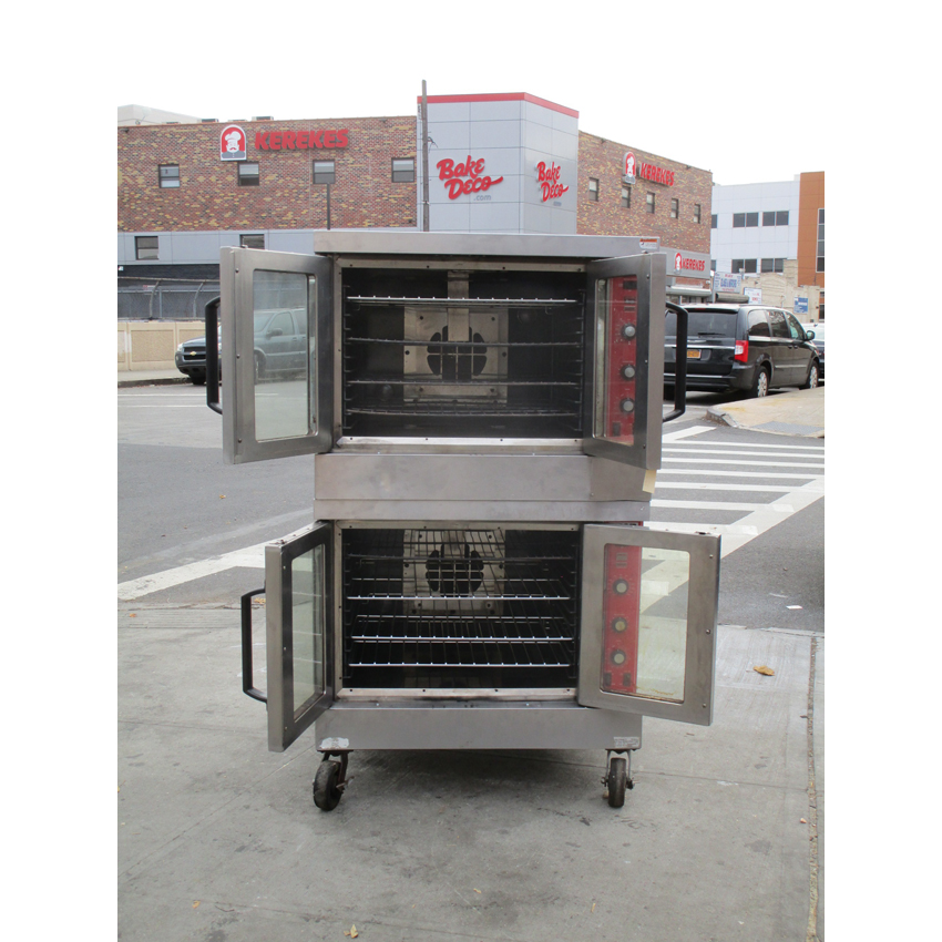Vulcan SG44D Double Deck Natrual Gas Convection Oven, Great Condition image 3