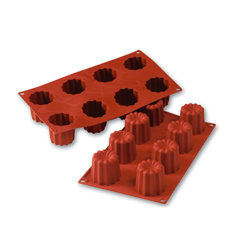 Silikomart Silicone Bakeware Bordelais 3.1 Oz, 2.17" Dia x 1.97", 8 Cavities image 2