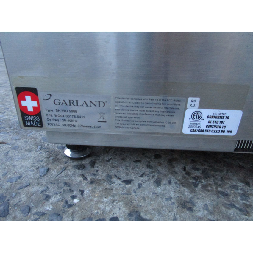 Garland SH/WO 5000 Countertop Induction Wok Range, Used Demo Condition image 3