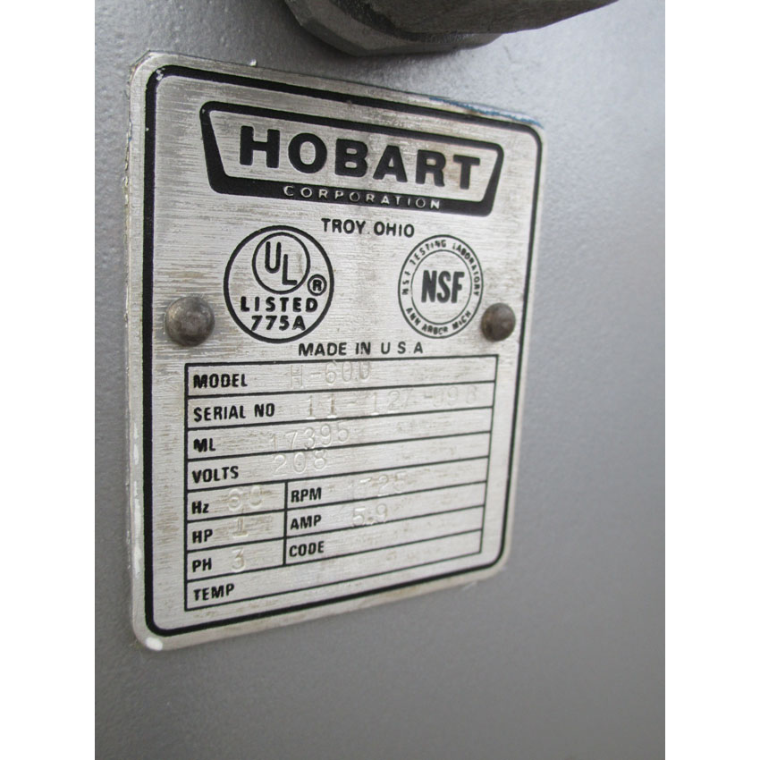 Hoabrt 60 Quart Mixer Model H600, Very Good Condition image 4