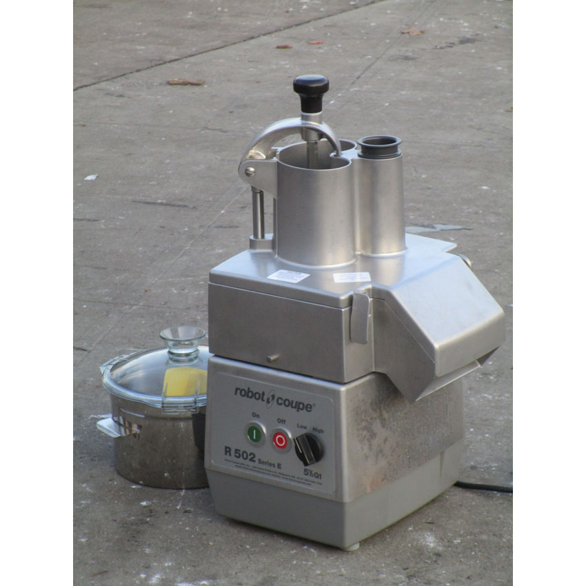 Robot Coupe R502 Food Processor Cutter and Vegetable Slicer With Two Blades, Excellent Condition image 1
