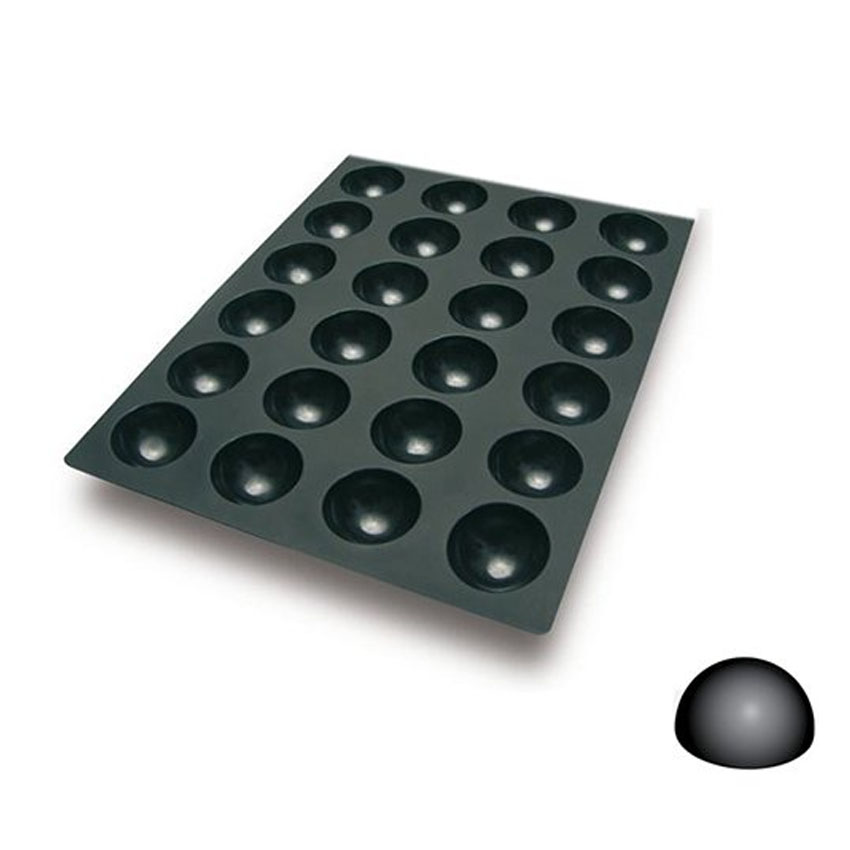 Silikomart Silicone Bakeware Half Sphere 3.78 oz. 24 cavities image 1