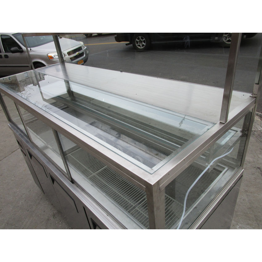 Turbo Air JBT-72 Refrigerated Salad Bar With Custom Enclosed Sneeze Guard, Excellent Condition image 3