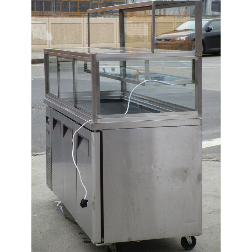Turbo Air JBT-72 Refrigerated Salad Bar With Custom Enclosed Sneeze Guard, Excellent Condition image 6