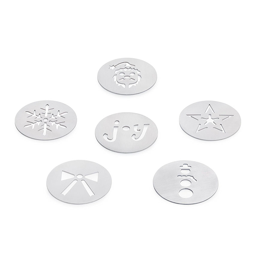 OXO Good Grips Cookie Press Holiday Disk Set, Metallic