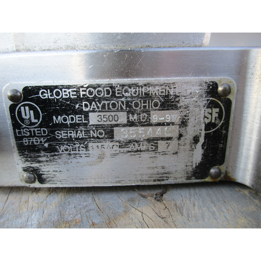 Globe Meat Slicer 3500, Excellent Condition image 4