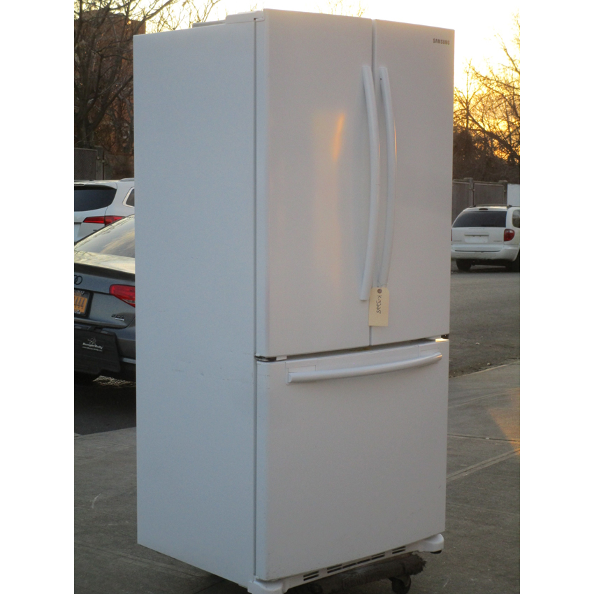 Samsung RF18HFENBWW Dual Fridge Freezer, Used Very Good Condition image 1