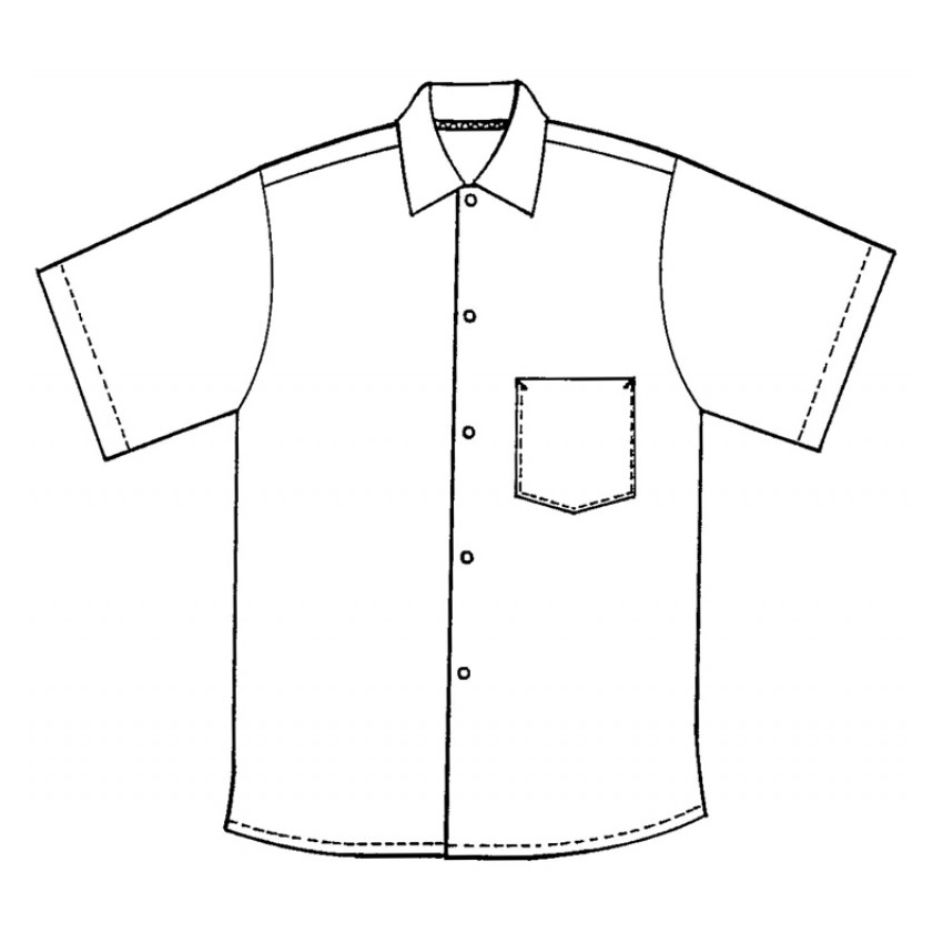 Black Pinnacle Textile S102 Kitchen Shirt Extra Length 