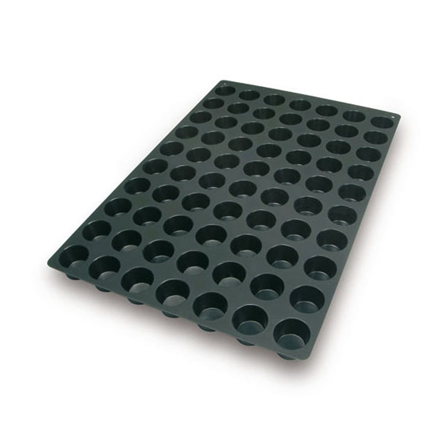 Silikomart Flexible Silicone Bakeware Mini Muffin 1.4 Oz, 1.9" Diam x 1.22" High, 70 Cavities image 3