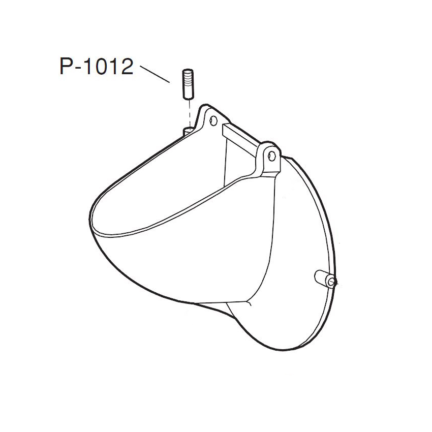 Alfa P-1012 Upper Hinge Pin (Long) for VS-99D Door image 1