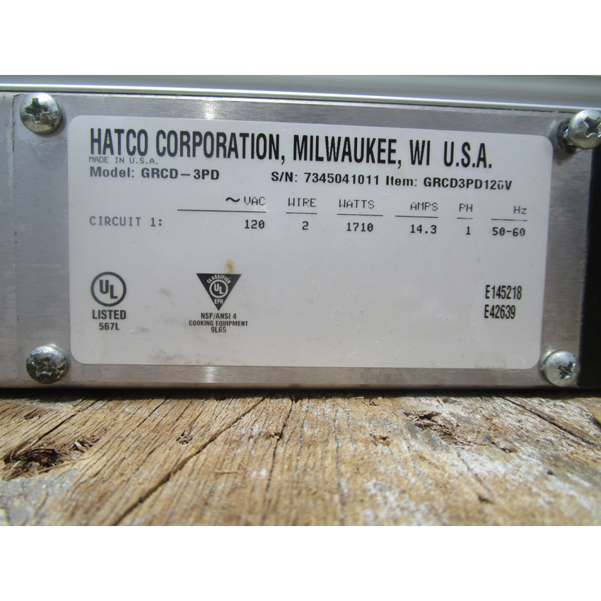 Hatco GRCD-3PD Heated Display Case 45 1/2", Excellent Condition image 3