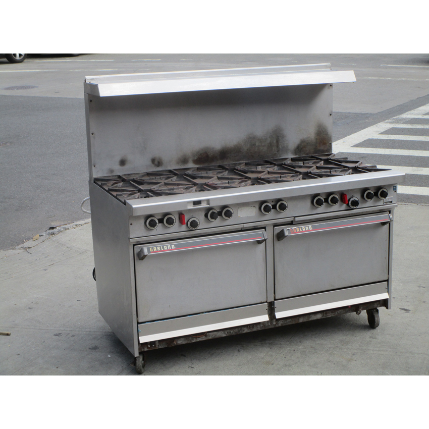 Garland 10 Burner Natrual Gas Stove Model H284RC, Good Condition image 1