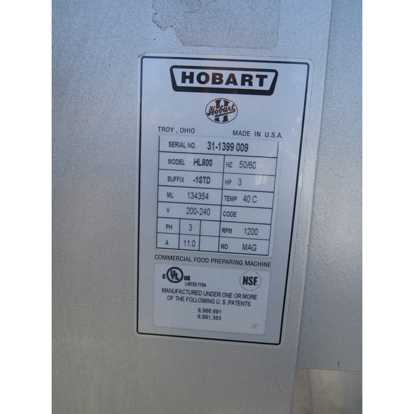 Hobart Legacy 80 Quart Mixer Model HL800, Excellent Condition image 2