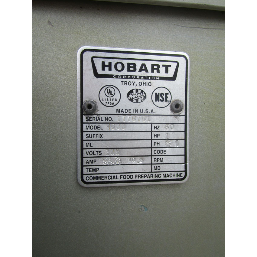 Hoabrt 60 Quart H600 Mixer, Excellent Condition image 4