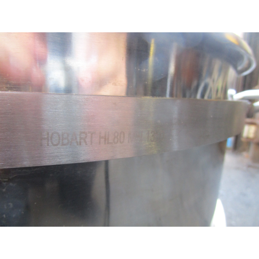 Hobart Legacy BOWL-HL80 / 00-875846 80 Qt. Stainless Steel Bowl For HL800, Used Very Good Condition  image 2