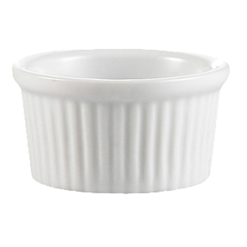 CAC RKF Festiware Super White China Fluted Ramekin image 3