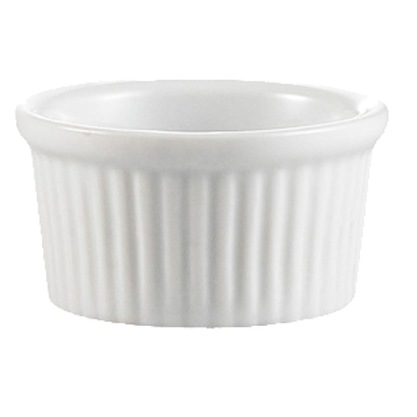 CAC RKF Festiware Super White China Fluted Ramekin image 4