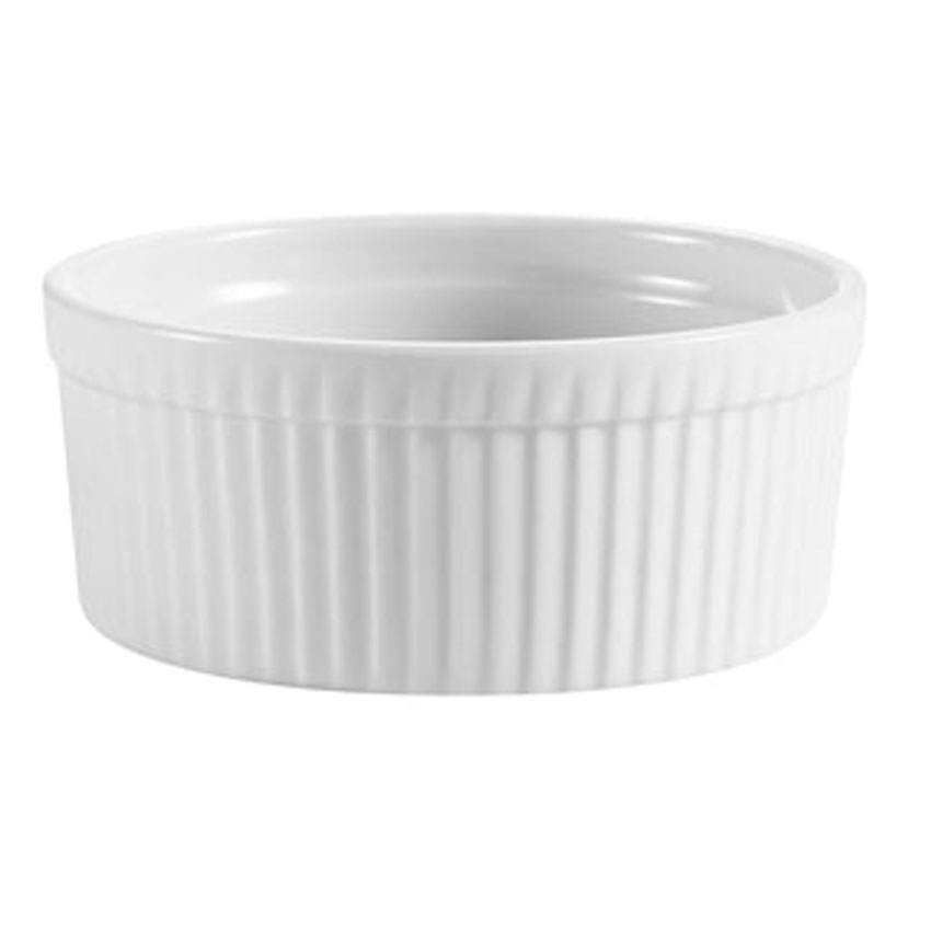 CAC RKF Festiware Super White China Fluted Ramekin image 5