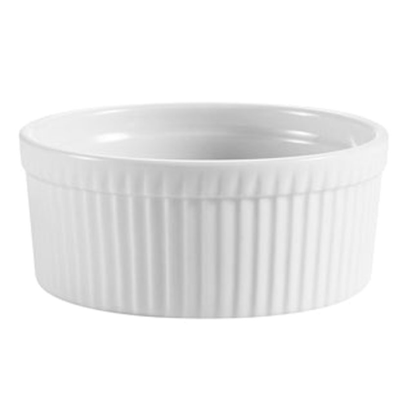 CAC RKF Festiware Super White China Fluted Ramekin image 6