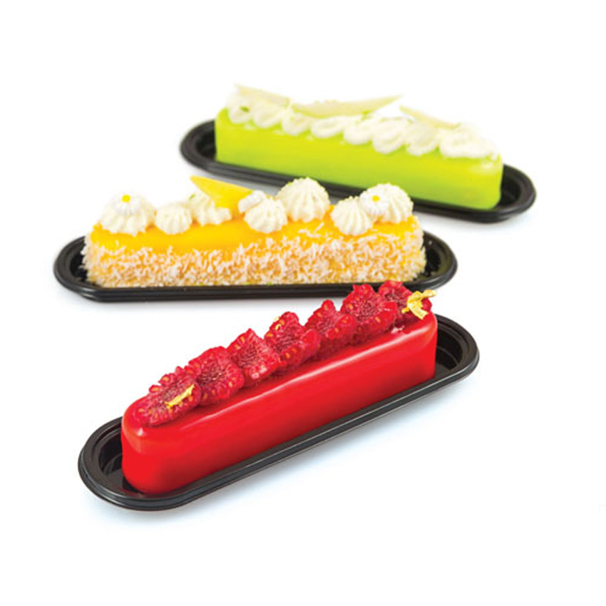 Silikomart Eclair Plates for "FASHIONECLAIR", 145mm x 30mm - Pack of 100 image 1