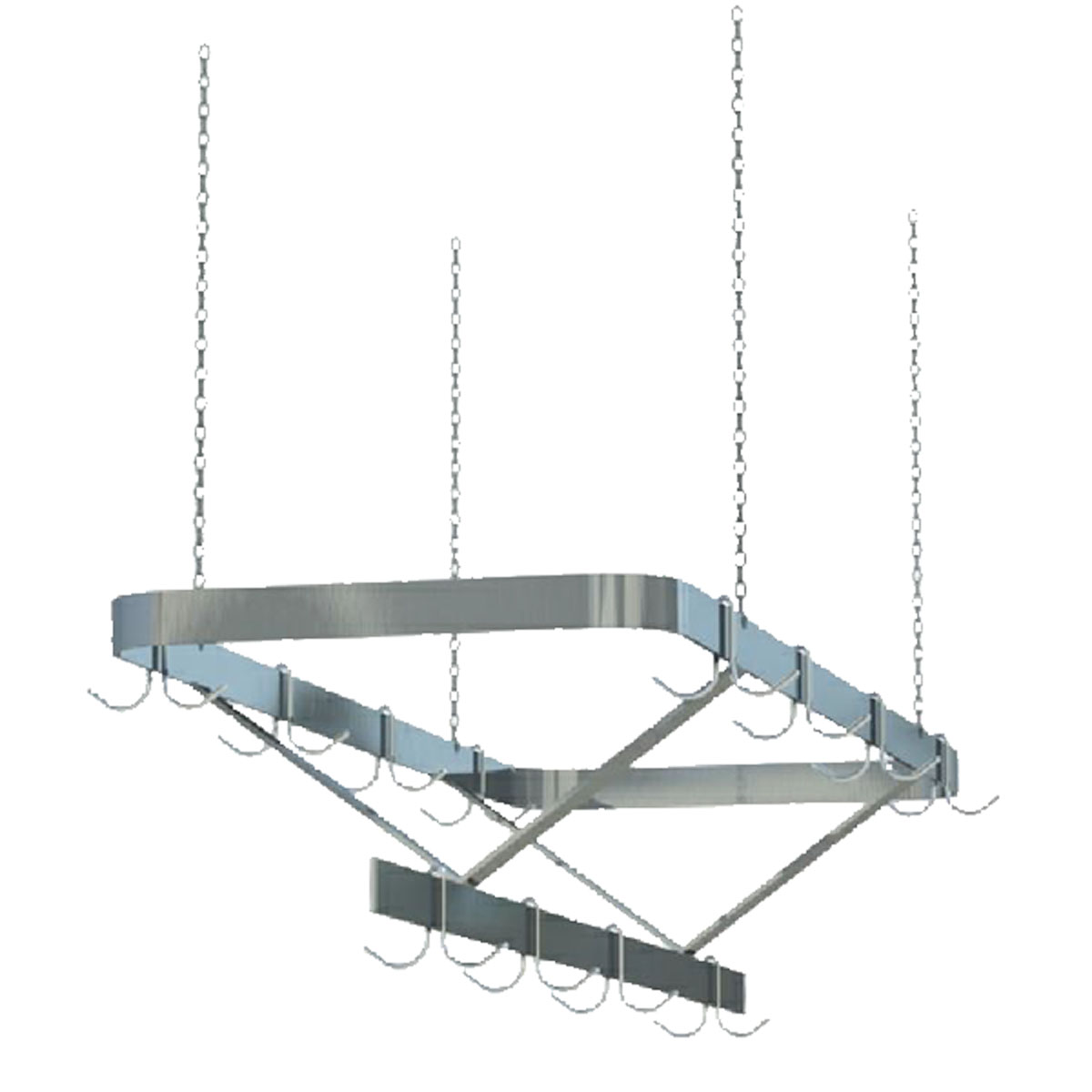 Sapphire SM-CR60 Ceiling Hung Pot Rack 60" image 1