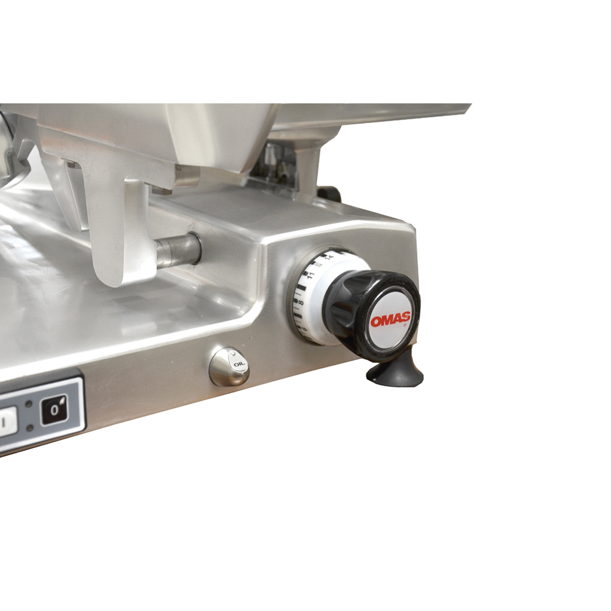 Omcan 44006 12 5/16" Horizontal Gear-Driven Slicer 110V, 0.40 HP image 4