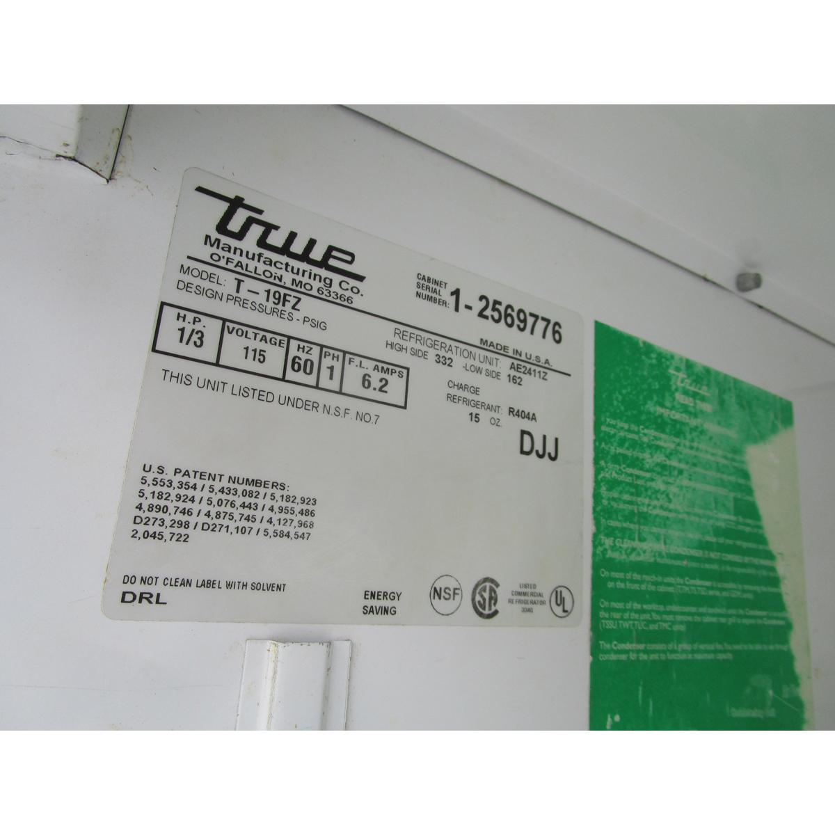 True T19FZ Freezer, Used Very Good Condition image 3