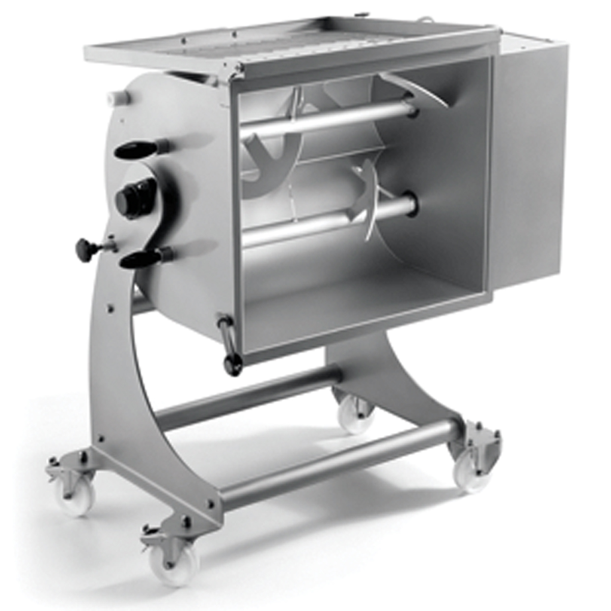 Omcan 37451 Dual Paddle Tilting Meat Mixer 220V, 3 Phase, 120-Kg Capacity image 1
