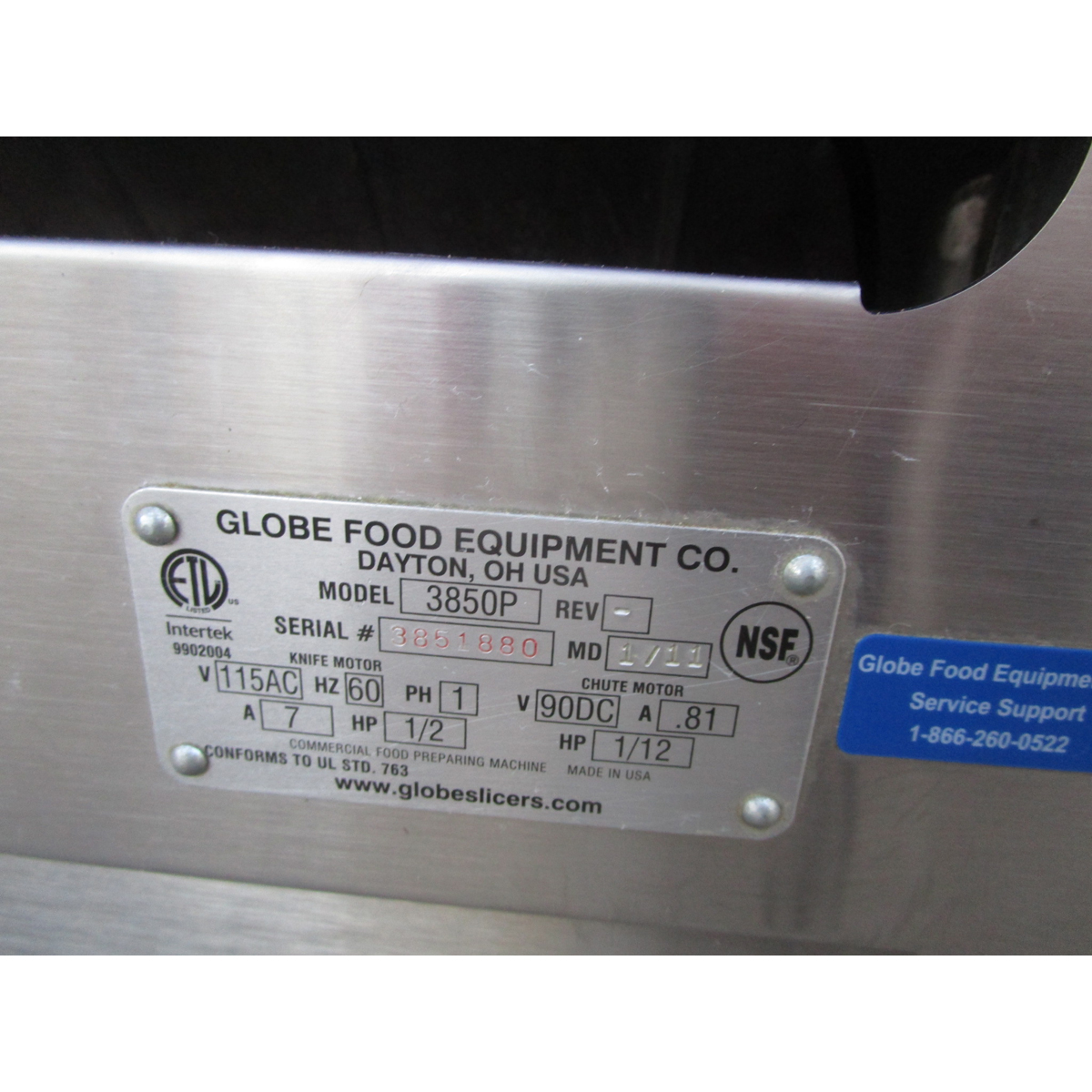 Globe 3850P Automatic Meat Slicer, Great Condition image 5