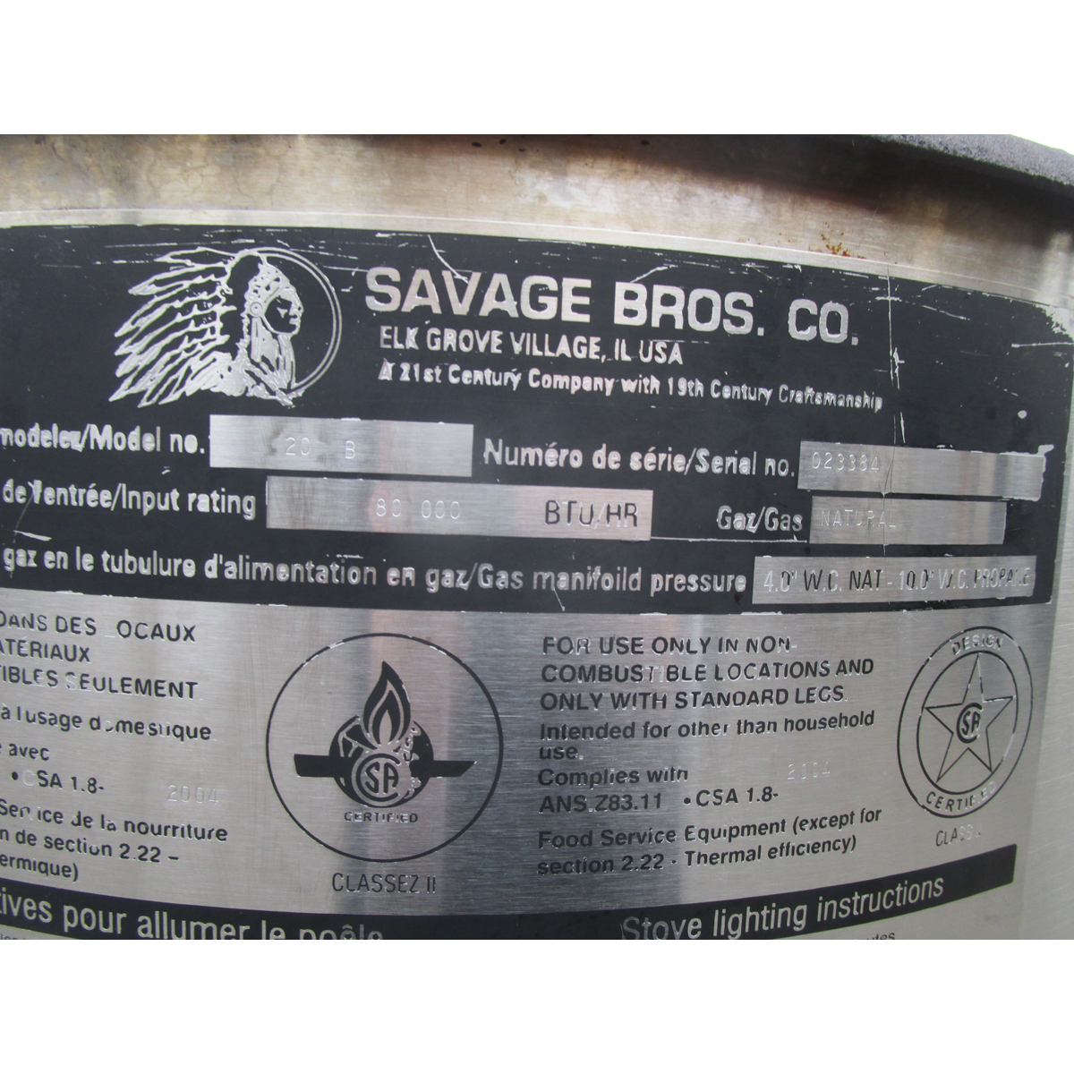 Savage Bros. #20 Candy Stove Model 20B, Very Good Condition image 4