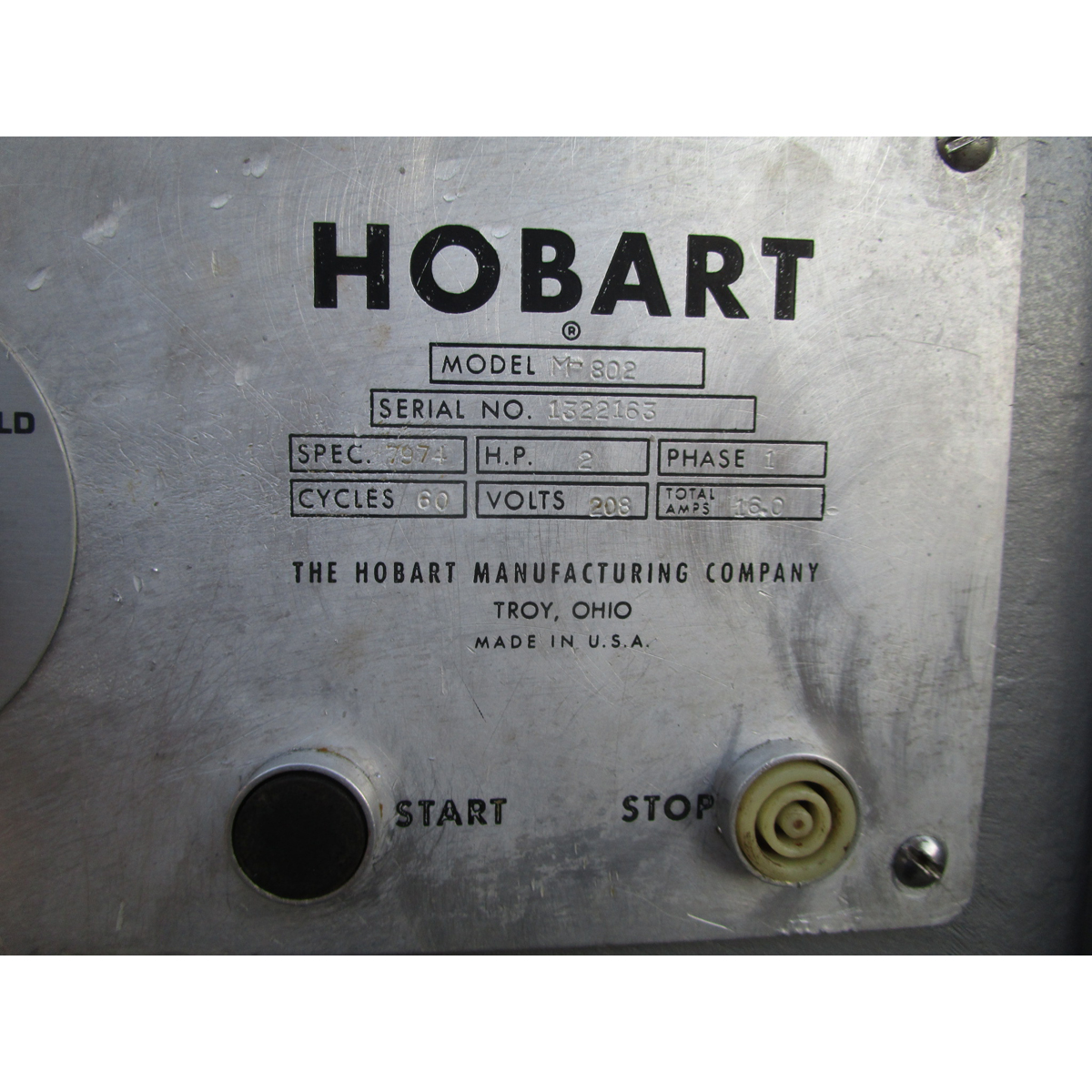 Hobart 80 Quart M802 Single Phase Mixer, Great Condition image 4