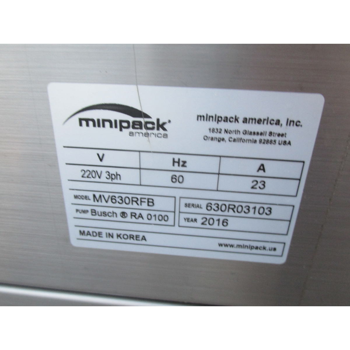 MiniPack MV630RFB Dual Vacuum Sealer, Great Condition image 6
