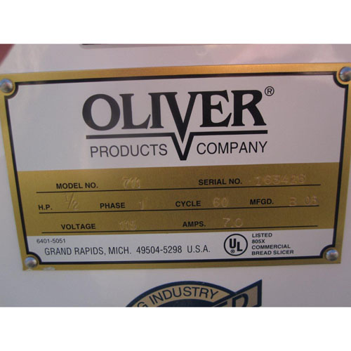 Oliver Bread Slicer 1/2" Cut Model # 711 - Used Condition image 7