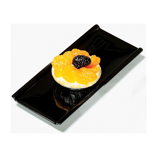 Melamine Plate Black Elegance Series, 9.25" x 4.25" image 2