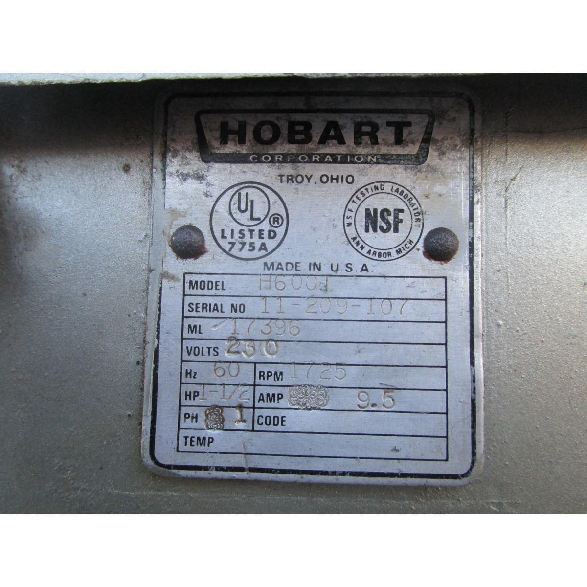 Hobart 60 Quart H600 Mixer, Great Condition image 3