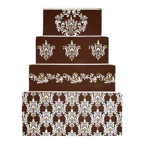 Designer Decorating Stencil, Filigree Damask Set image 1