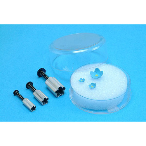 PME Plunger Cutter, Aluminum, 3 Pc. Set: Blossom/Forget-Me-Not