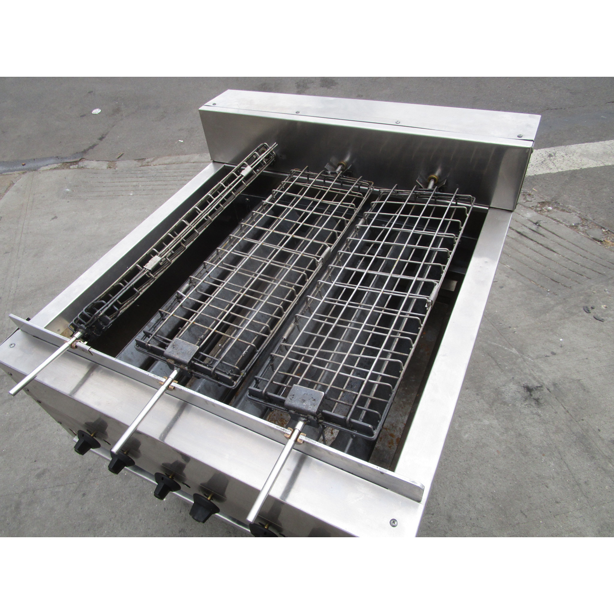 Attias Double Sided Rotating Heavy Duty Radiant Broiler Grill, Used Very Good Condition image 1