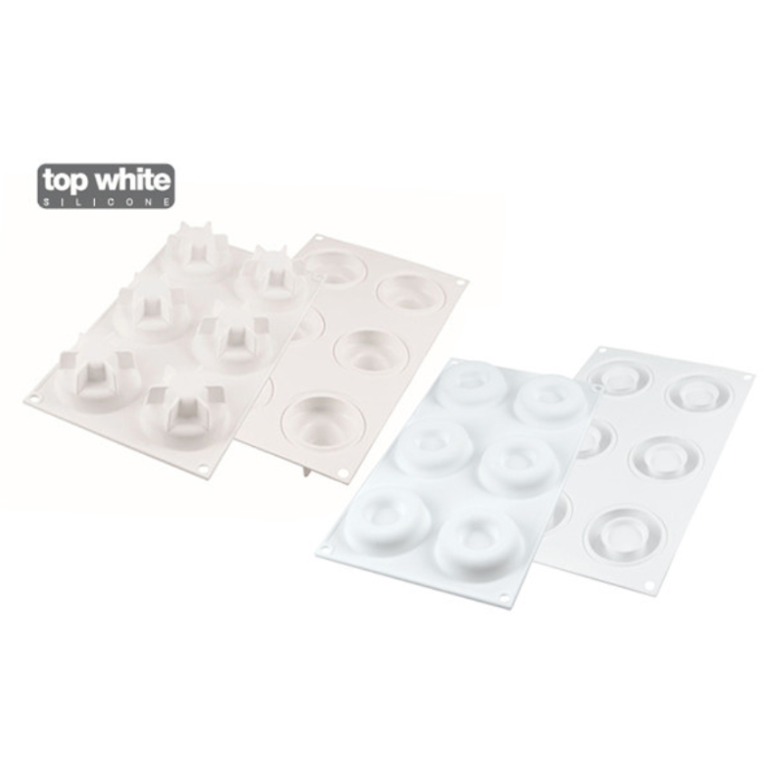 Silikomart "GAME 115" Flexible Baking & Freezing Mold, 3.9 Oz., 6 Cavities image 1