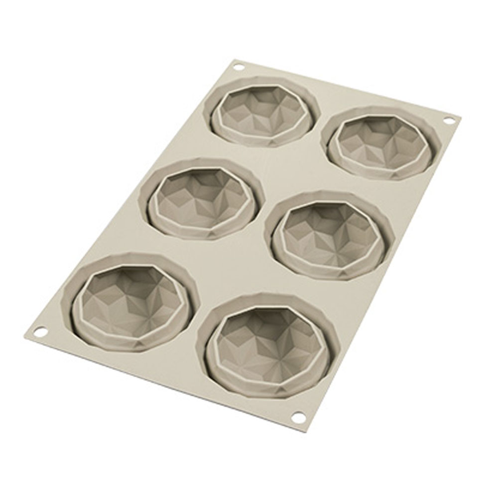 Silikomart "MINI GEMMA" Flexible Baking & Freezing Mold, 3.72 Oz., 6 Cavities image 2