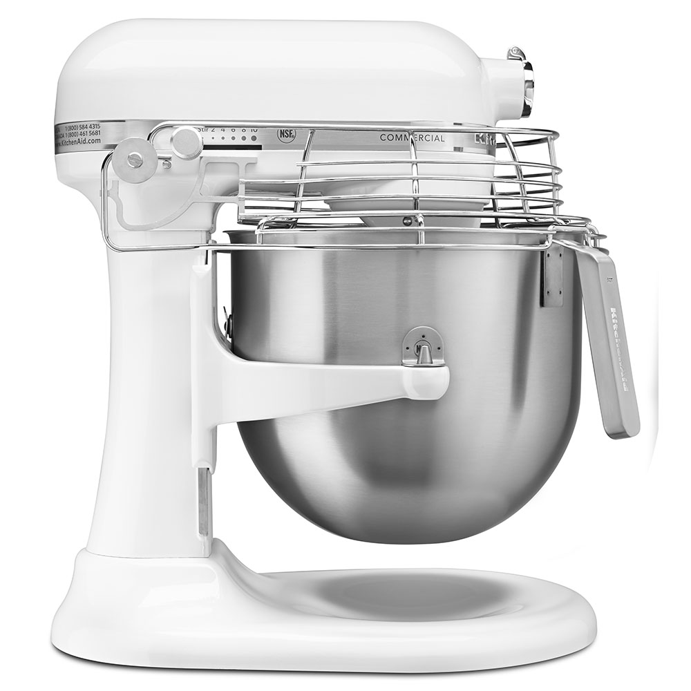 KitchenAid Commercial KSMC895WH 10Speed 8Quart Mixer with Accessories