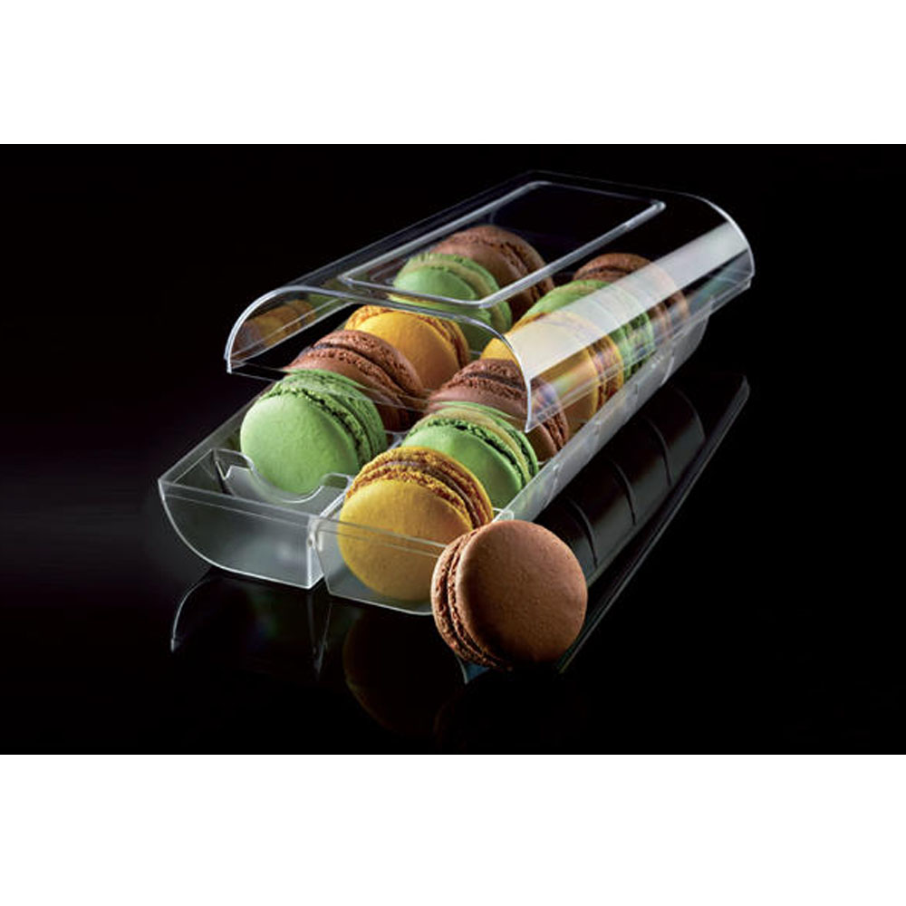 Silikomart Clear Macaroon Tray with Cover, Case of 48  image 1