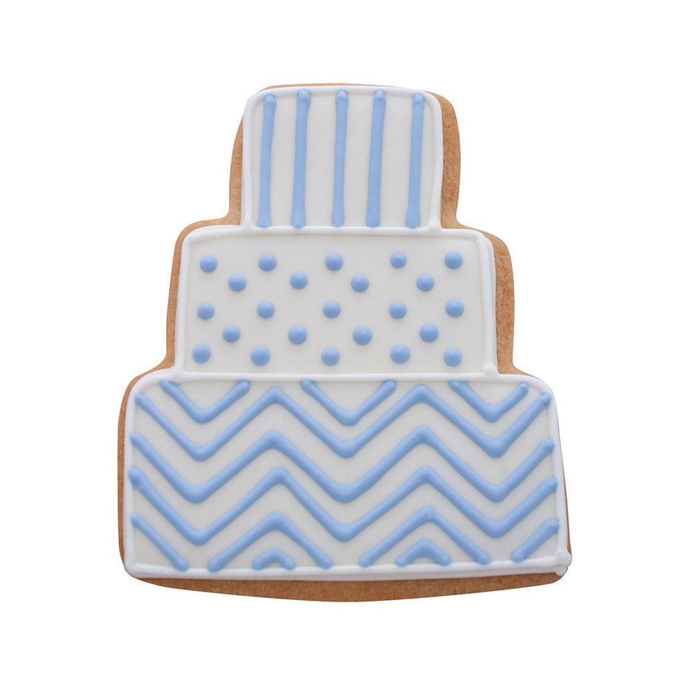 Ann Clark Wedding Cake Cookie Cutter, 3 3/4" x 3 1/4" image 1