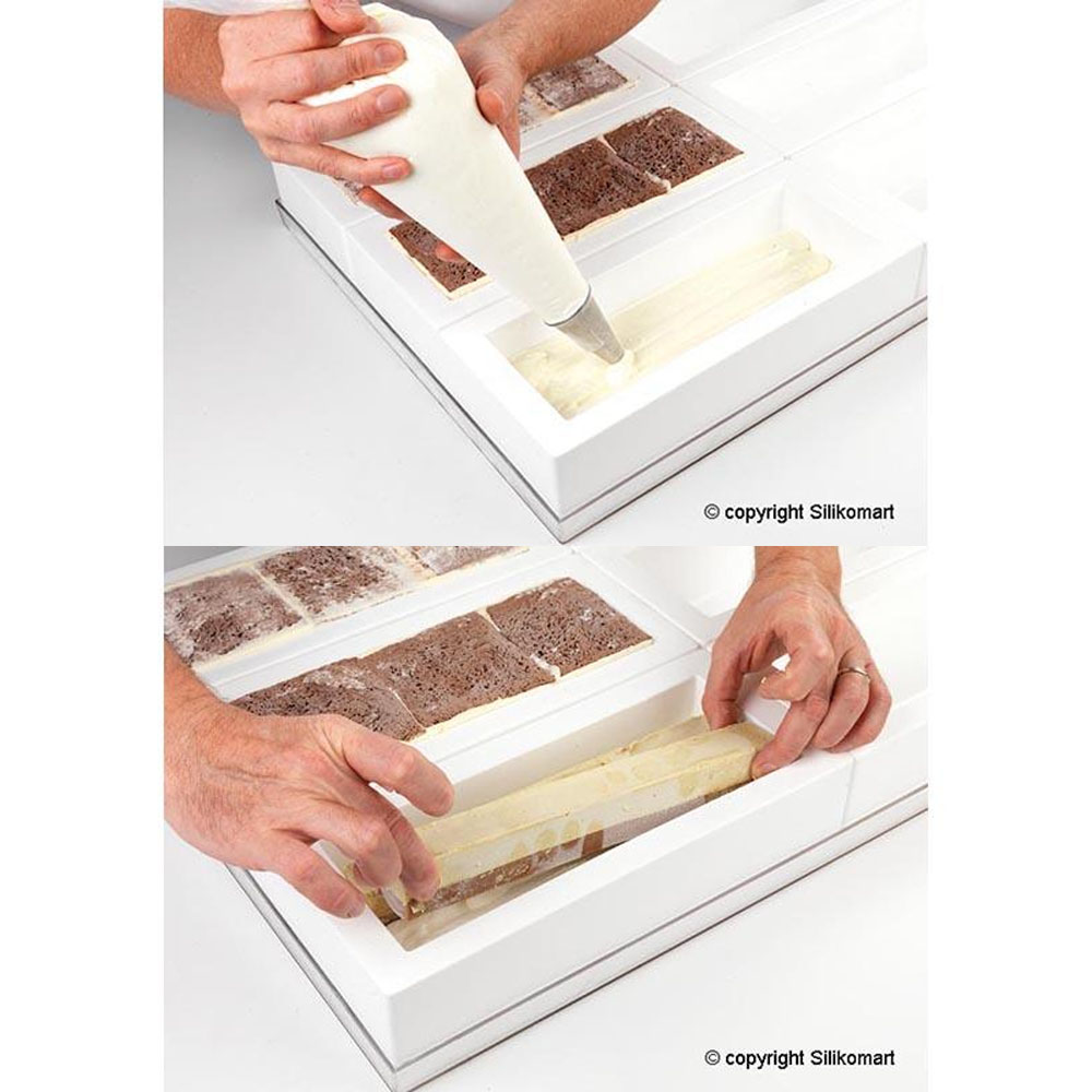Silikomart Silicone Log (Buche) Freezing and Baking Mold, 220x60mm x 50mm High image 3