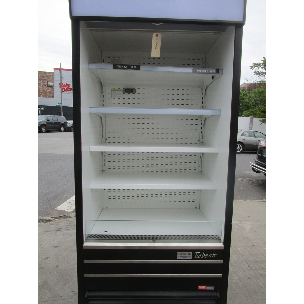 Turbo Air TOM-36E Open Refrigerator, Used Great Condition image 1