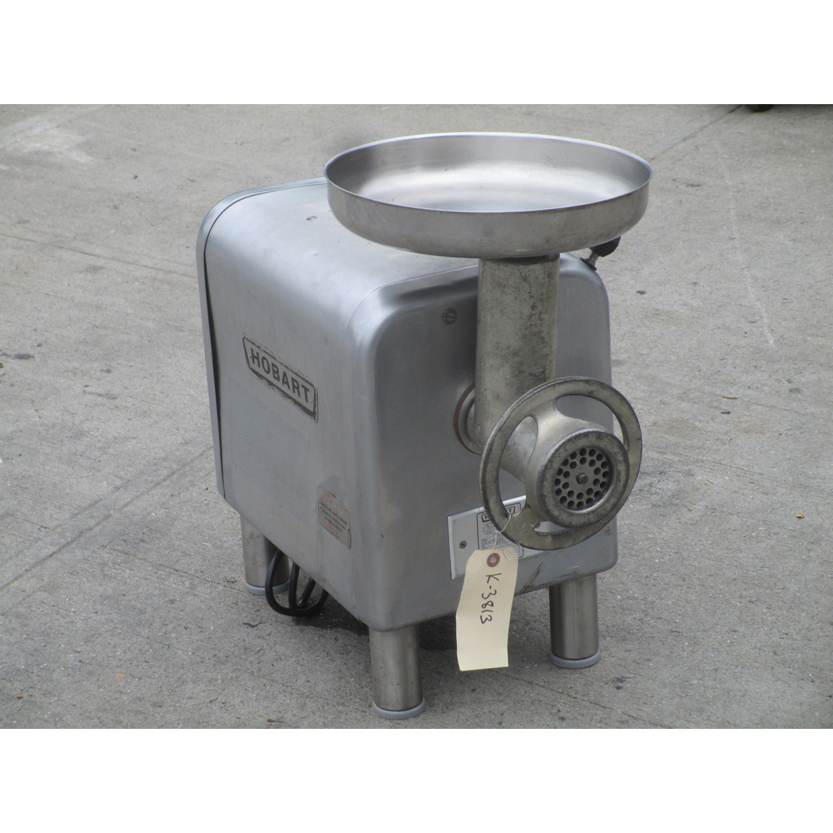 Hobart 4812 Meat Grinder, Used Very Good Condition Butcher Equipment