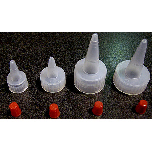 Tops with Caps, for SQ Squeeze Bottles