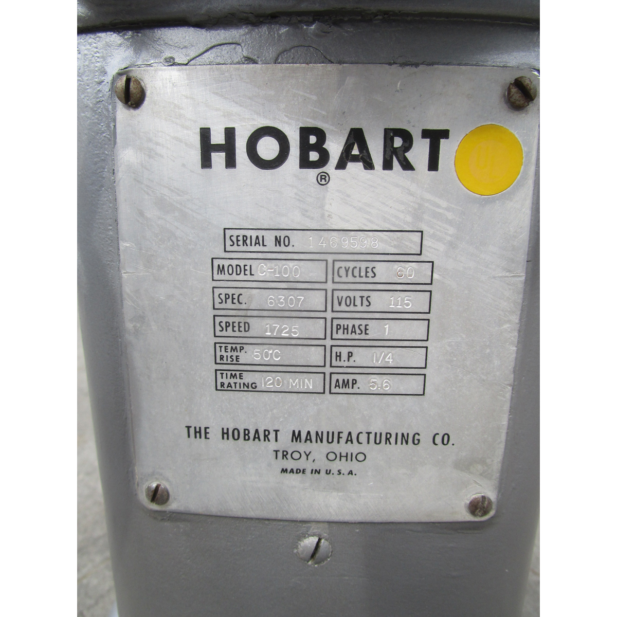 Hobart 10 Quart C100 Mixer, Used Great Condition image 2